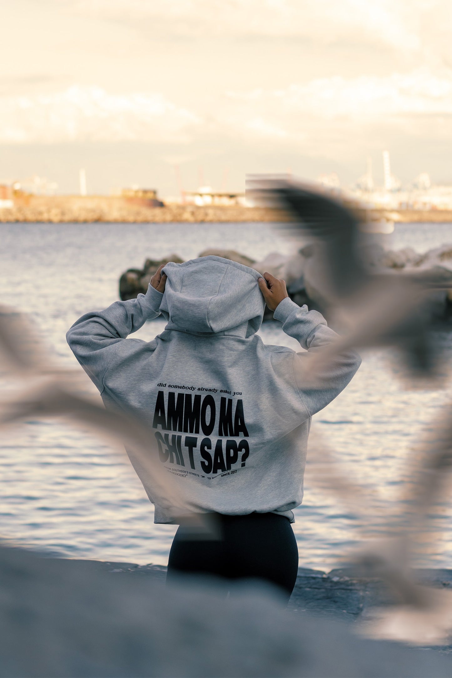 Hoodie "AMMO" CHI'T'SAP Grey