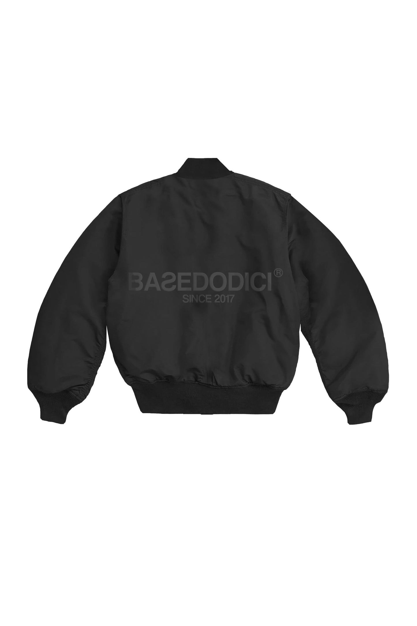 Bomber Jacket “DE LA RUE À LA RUE” Black