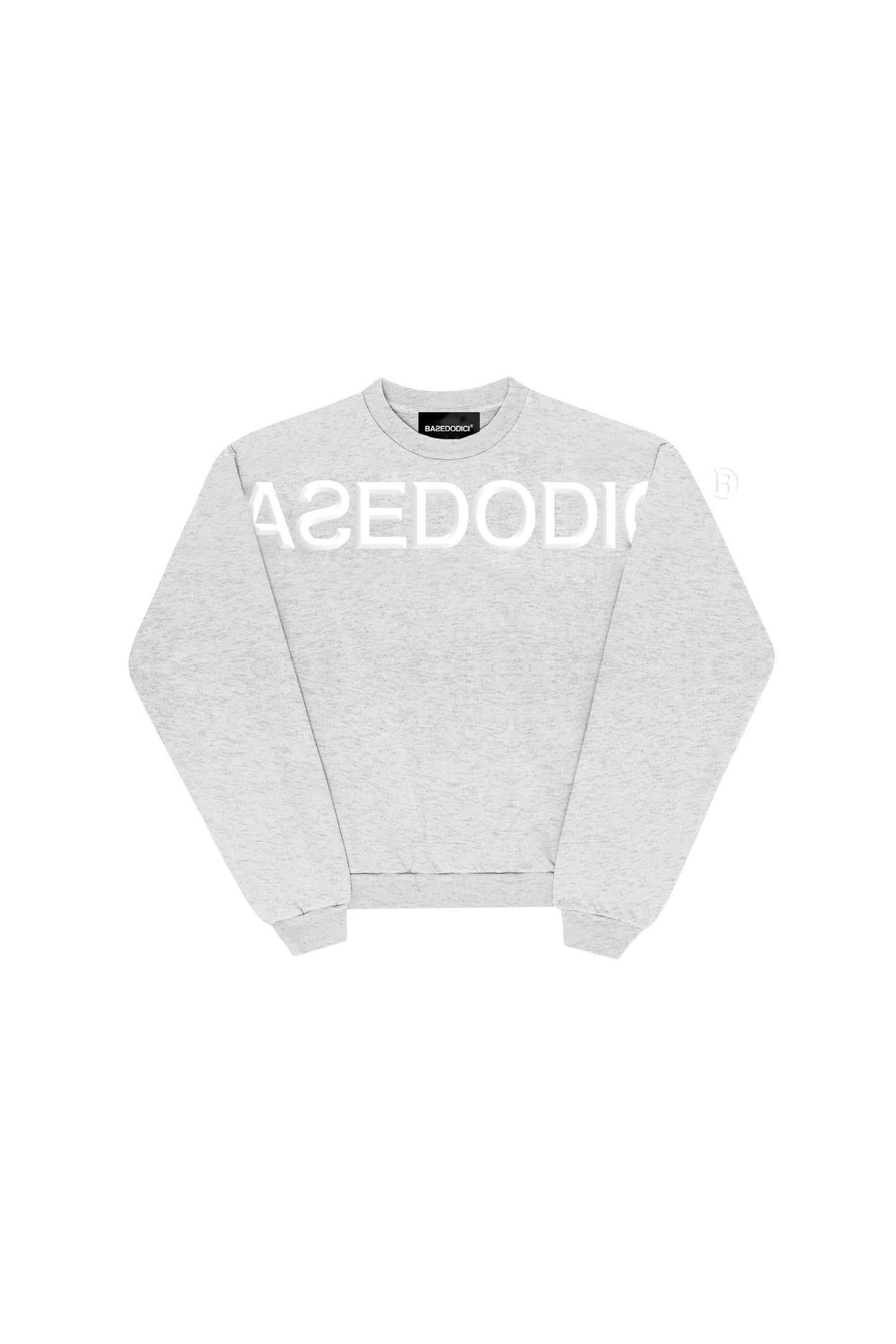 Crewneck "DE LA RUE À LA RUE" FrontLogo Grey