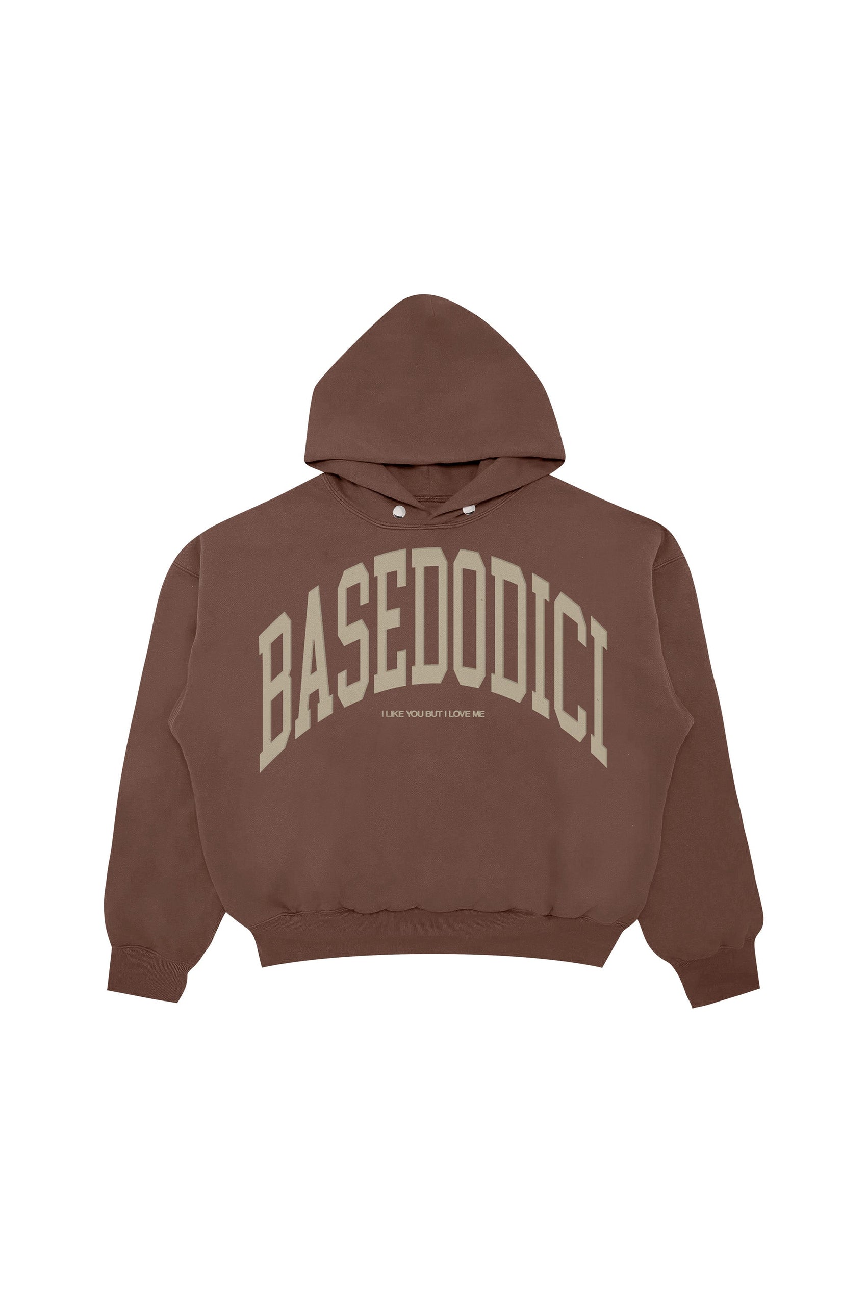 Hoodie "DE LA RUE À LA RUE" ArcLogo Brown