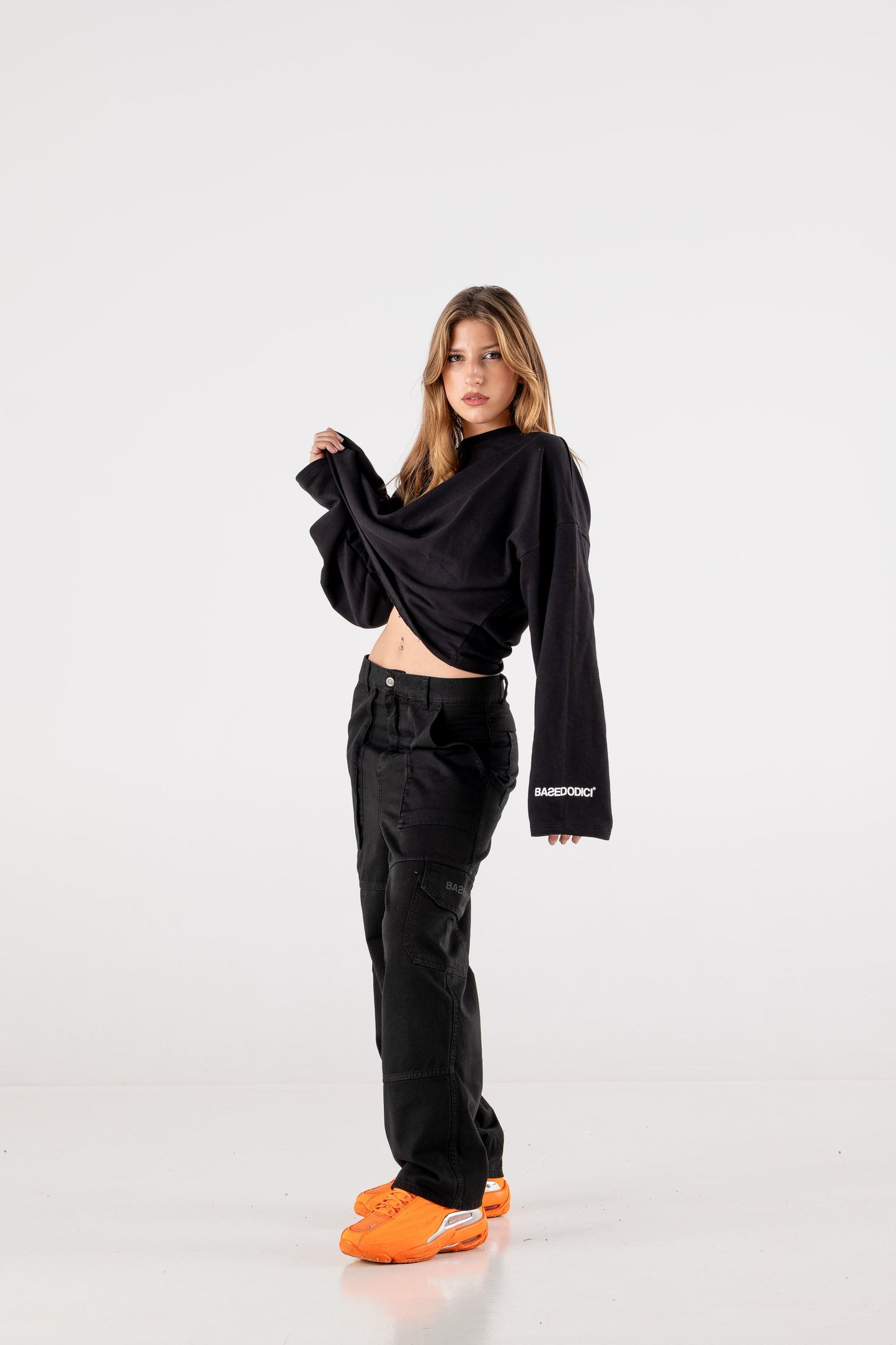 Cargo Pants “DE LA RUE À LA RUE” TheBasic Black