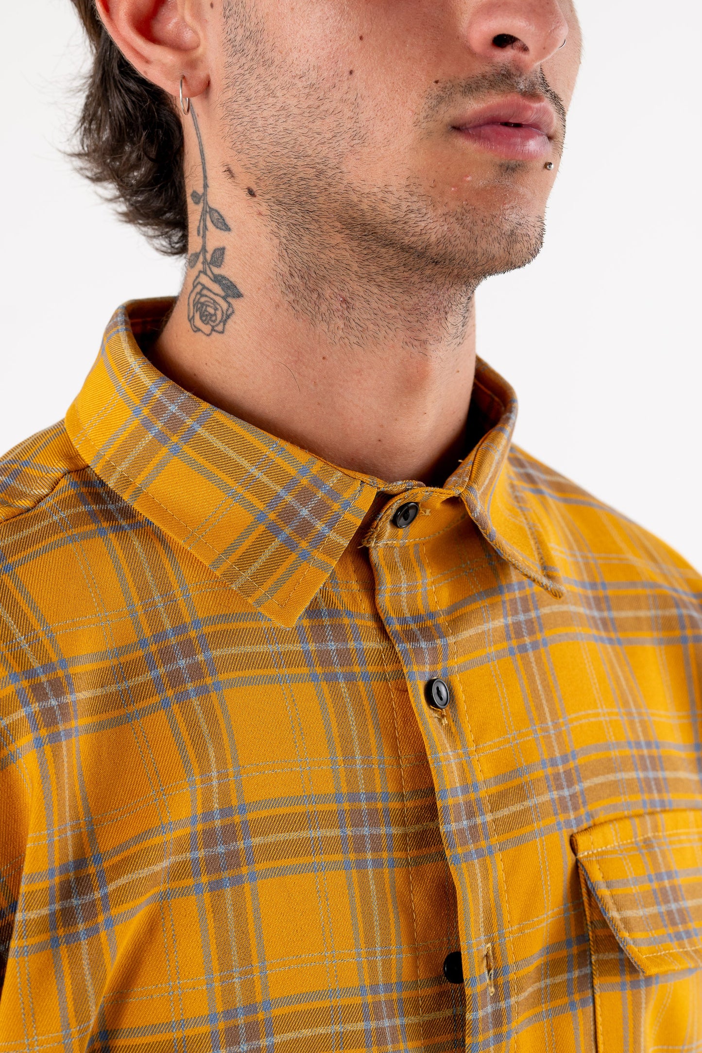 Flanella Shirt “DE LA RUE À LA RUE” Yellow