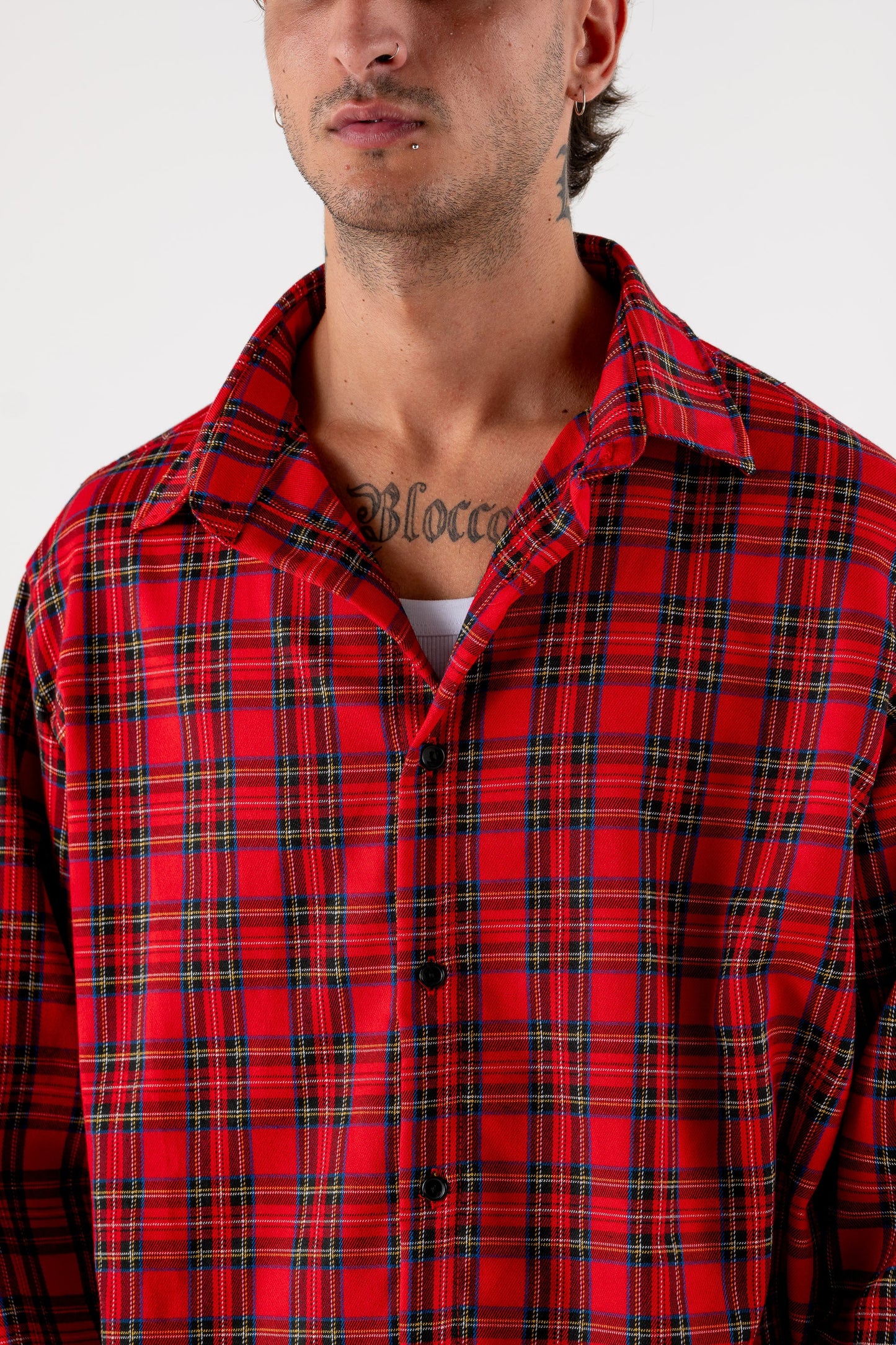 Flanella Shirt “DE LA RUE À LA RUE” Red