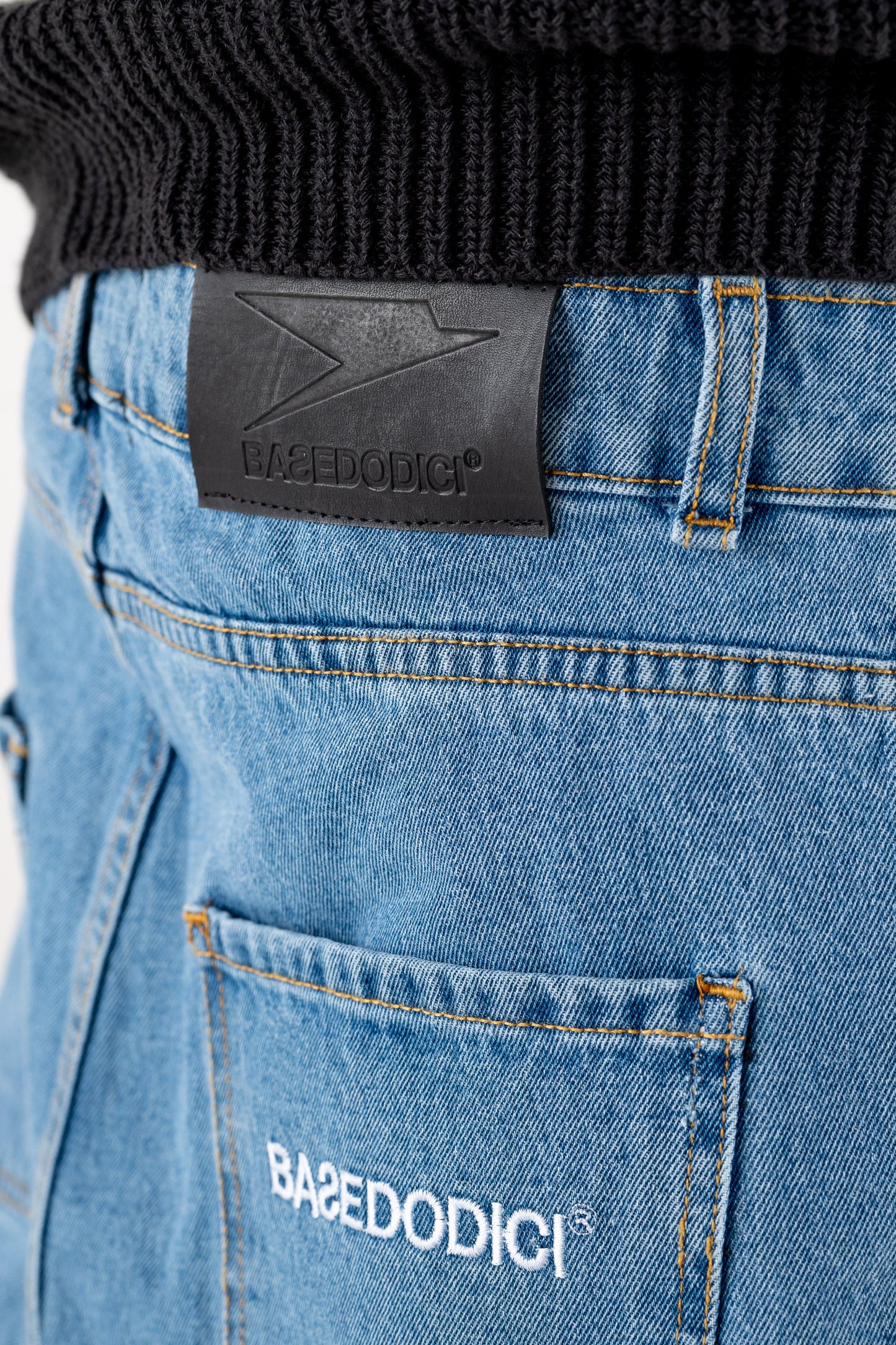 Carpenter Denim Pants “DE LA RUE À LA RUE” Light Blue