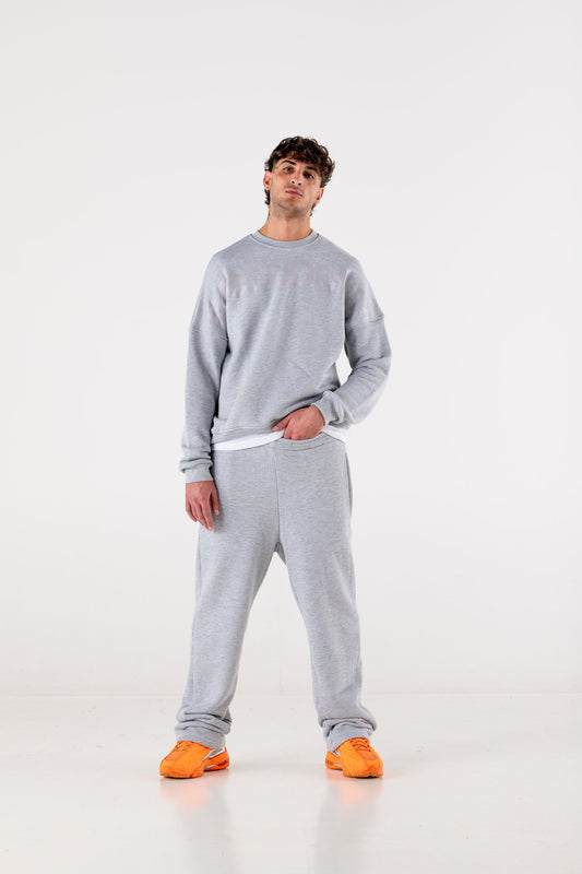 Fleece Pants “DE LA RUE À LA RUE” Grey