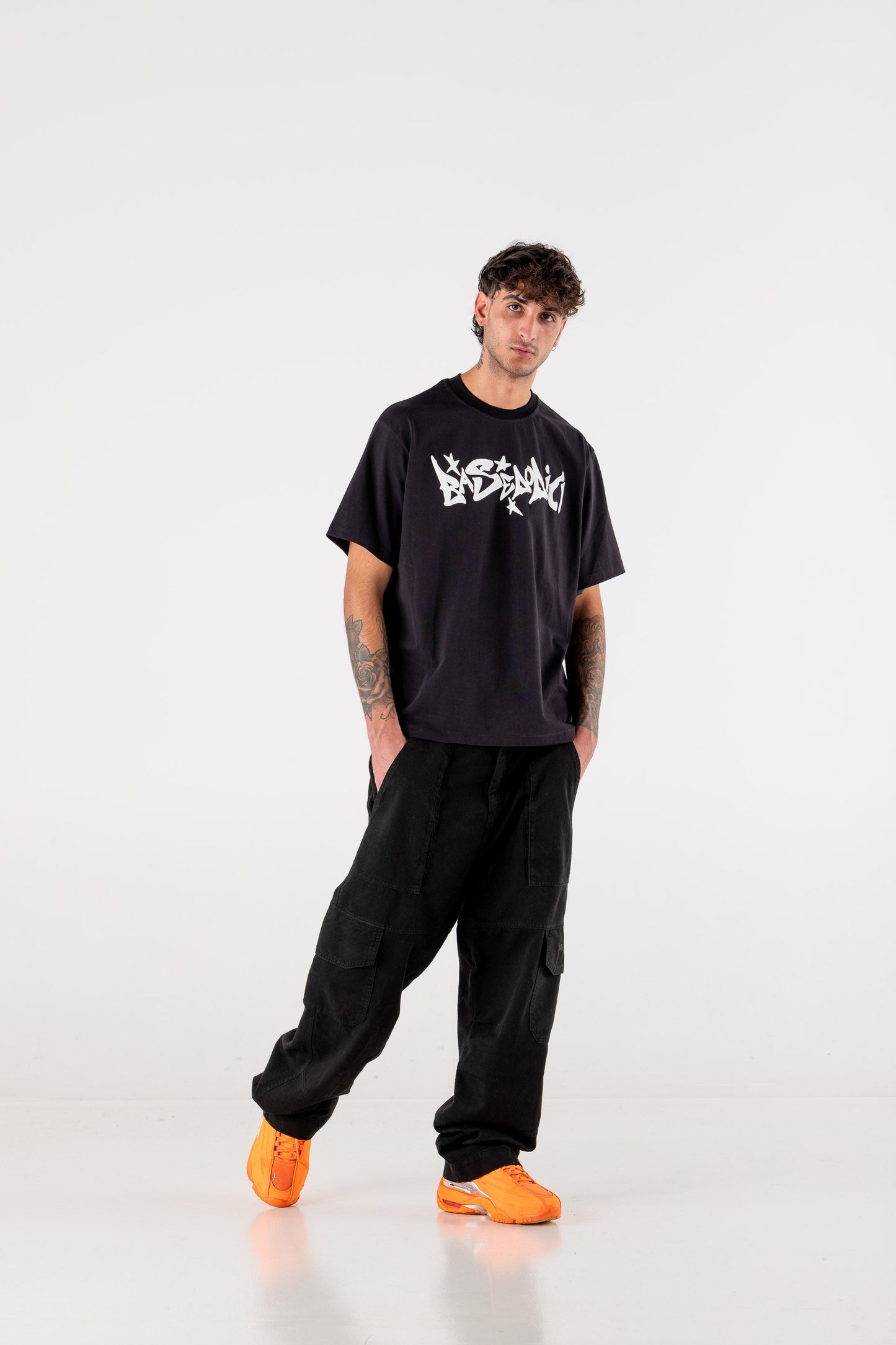 Cargo Pants “DE LA RUE À LA RUE” TheBasic Black