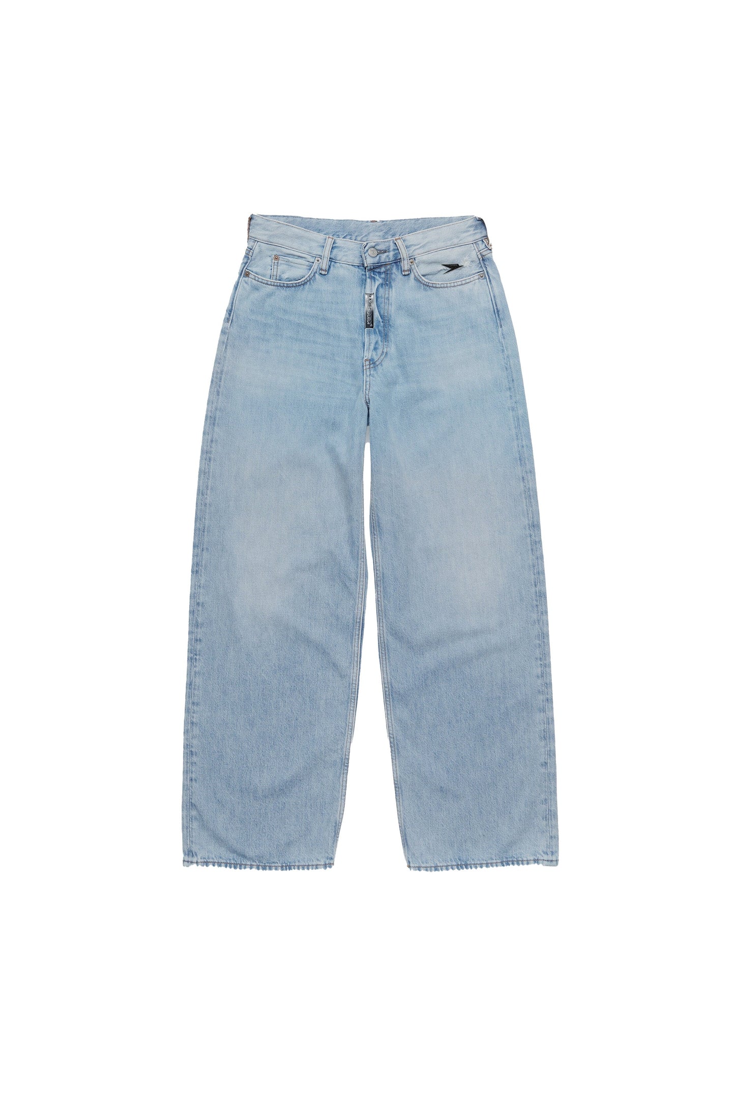 Denim Pants “DE LA RUE À LA RUE” BackLogo Light Blue