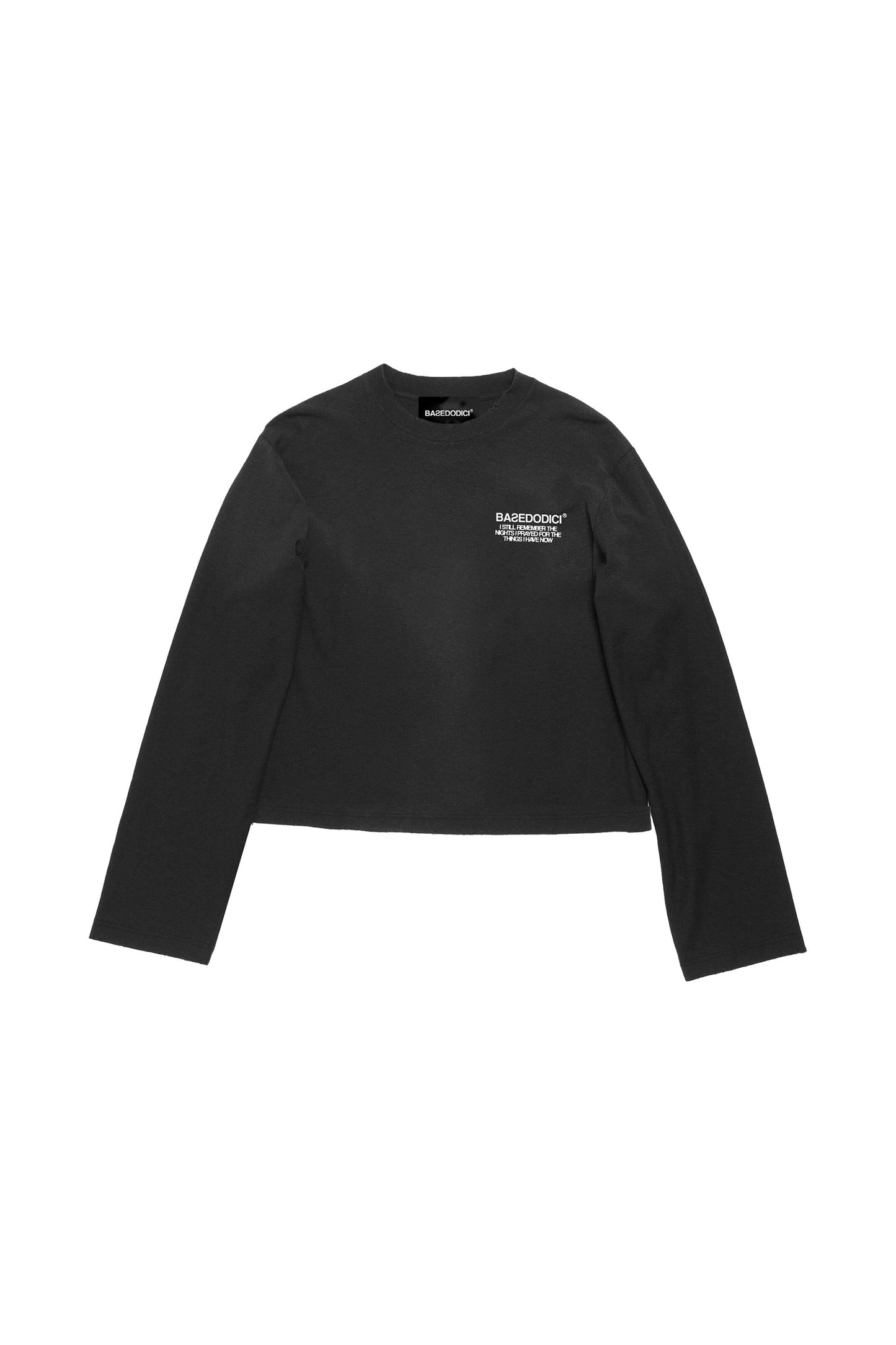 Longsleeve "DE LA RUE À LA RUE" Doves Black