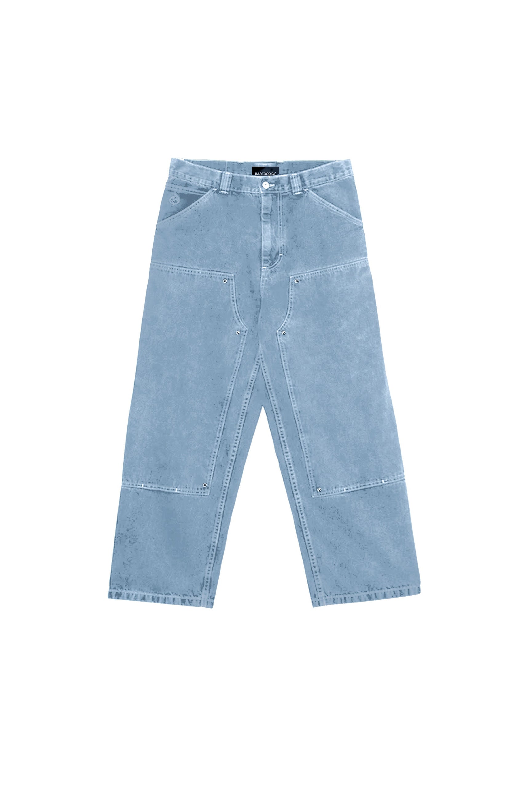 Carpenter Denim Pants “DE LA RUE À LA RUE” Light Blue